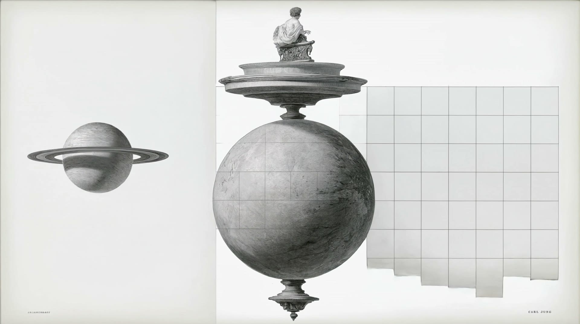 The plan, built: the same vaults, oculi and stairs realised in stone